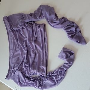 SHEIN long sleeve sheer crop top